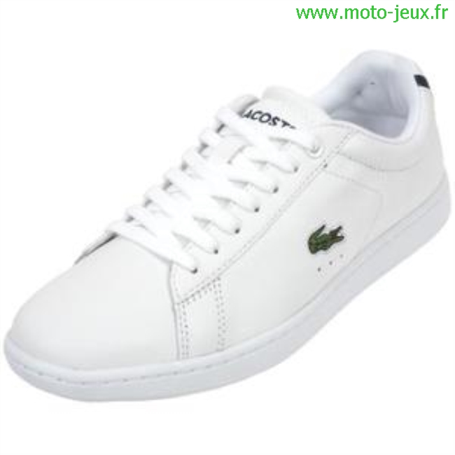 basket blanche lacoste